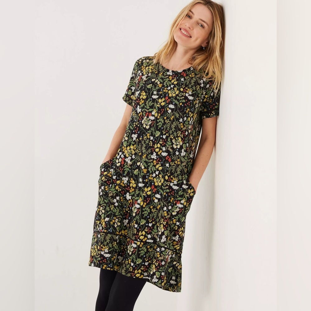 Simone Forest Fauna Jersey Dress 8R